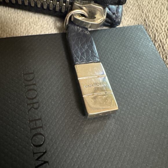 Dior Homme Men’s Leather Portfolio Document Holder Black/Navy – Made in Italy - Picture 6 of 8